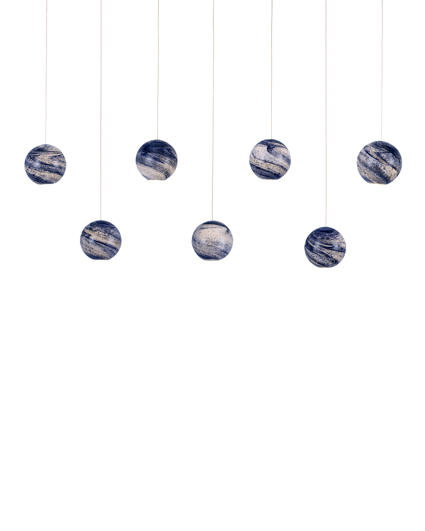 Palatino 7-Light Linear Multi-Drop Pendant