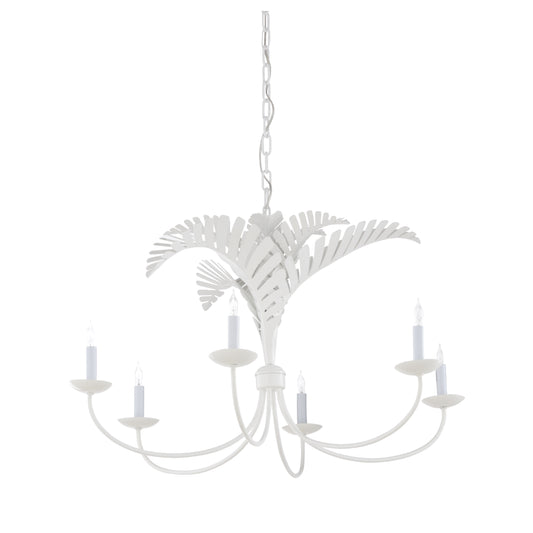 Royal Palm Chandelier - White