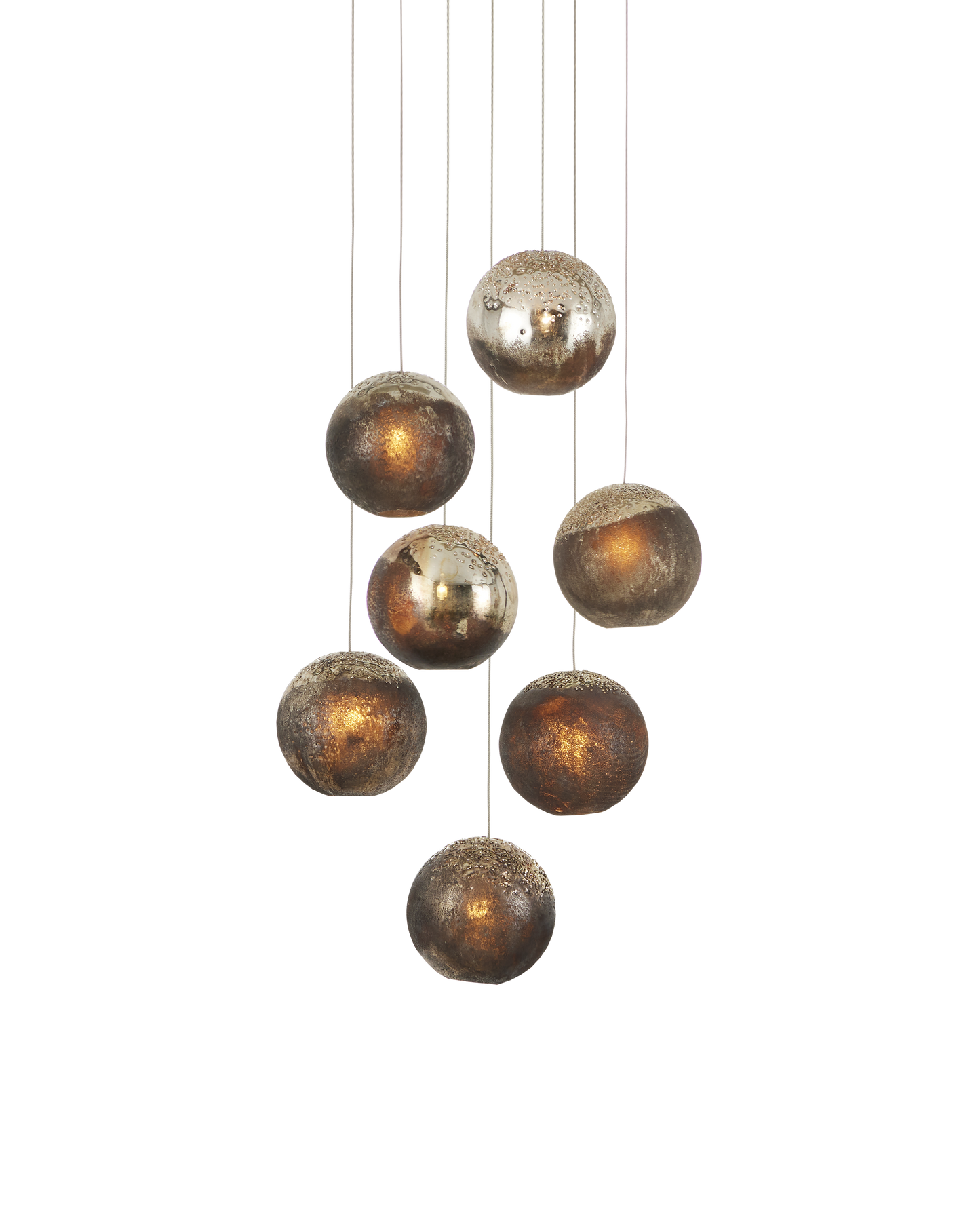 Pathos 7-Light Round Multi-Drop Pendant
