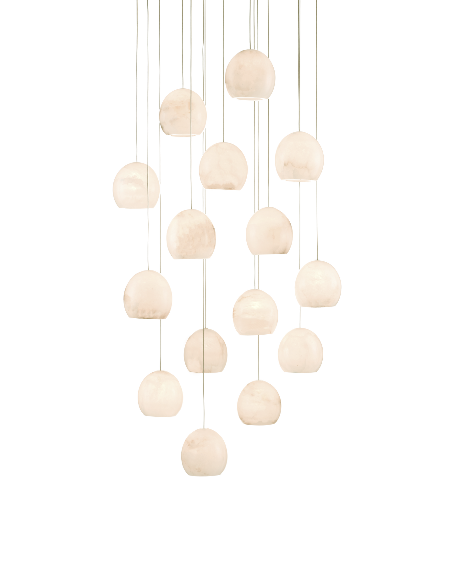 Lazio 15-Light Round Multi-Drop Pendant