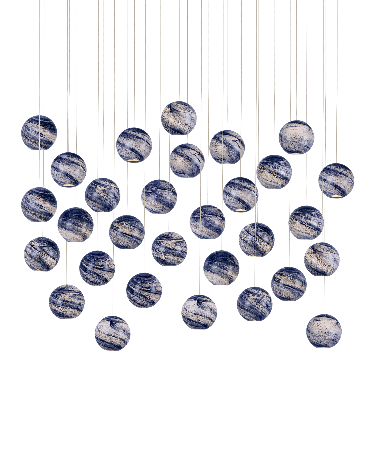 Palatino 30-Light Linear Multi-Drop Pendant