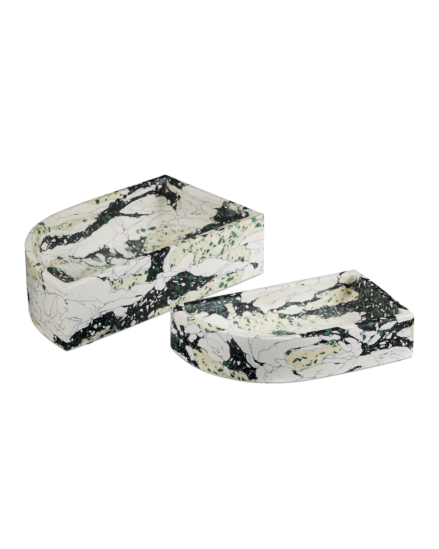Fossey Asymmetrical Tray Set of 2