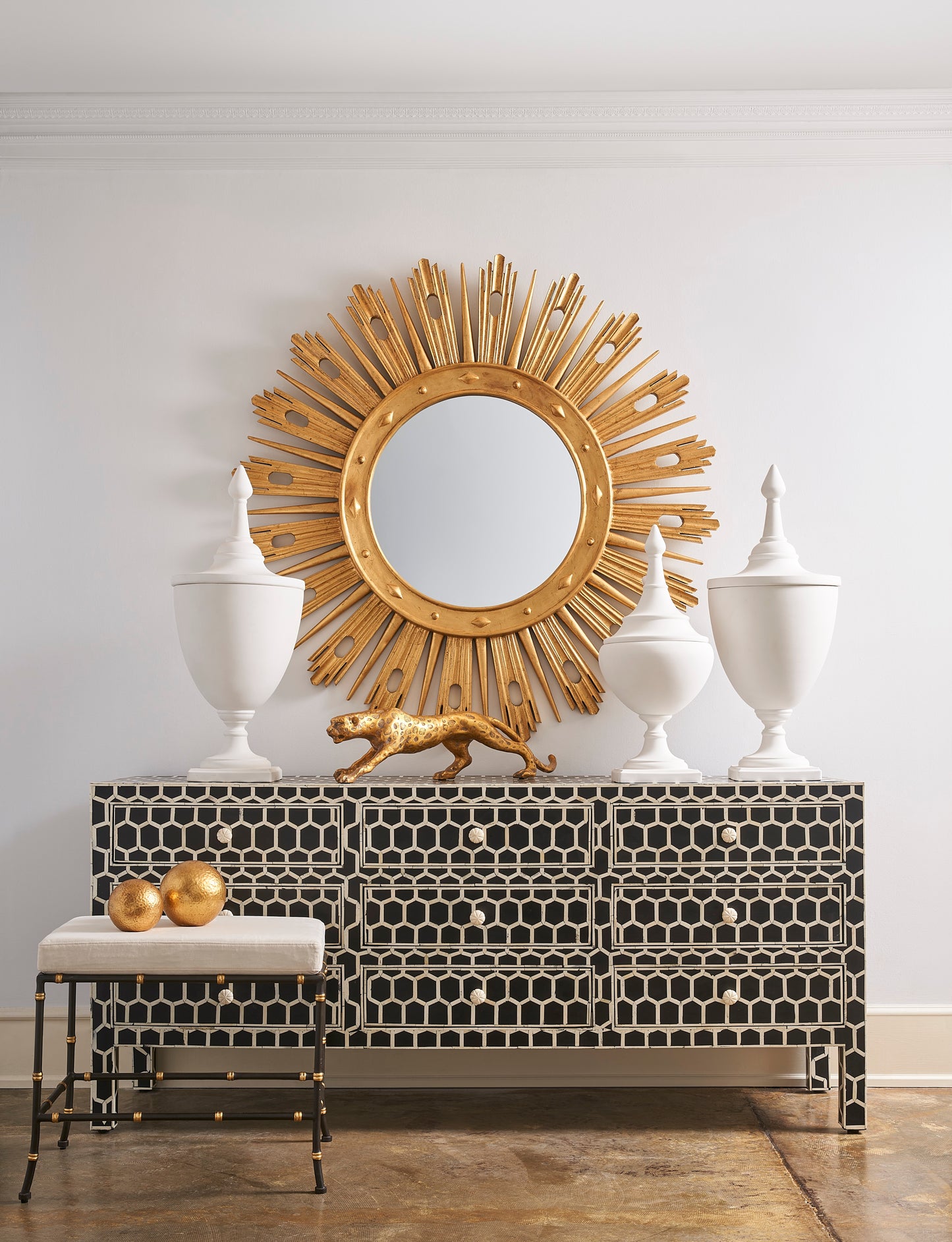 Wasden Mirror - Gold