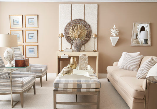 Trapezoid Mirror - Whitewash