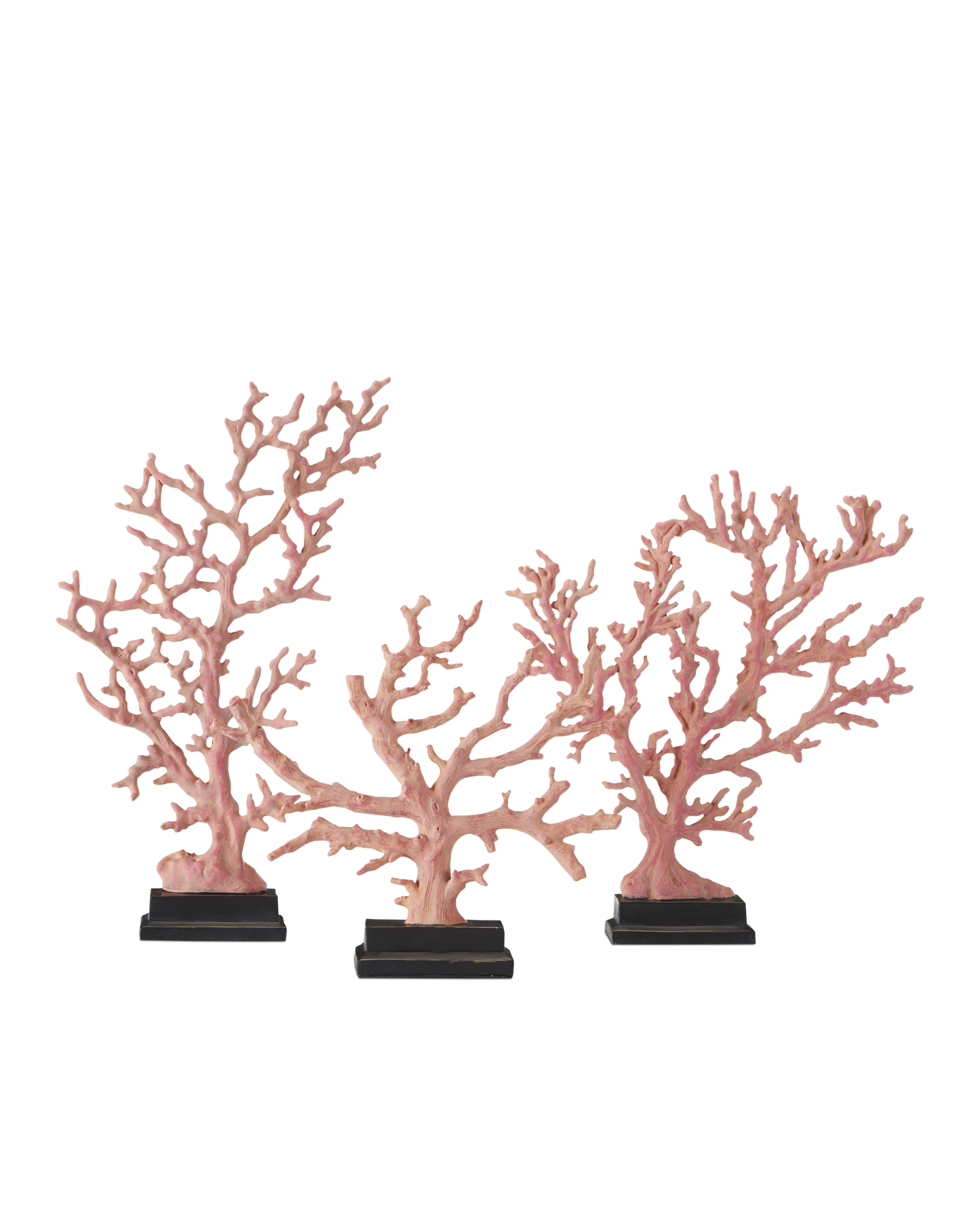 Large Red Coral Branches Set of 3