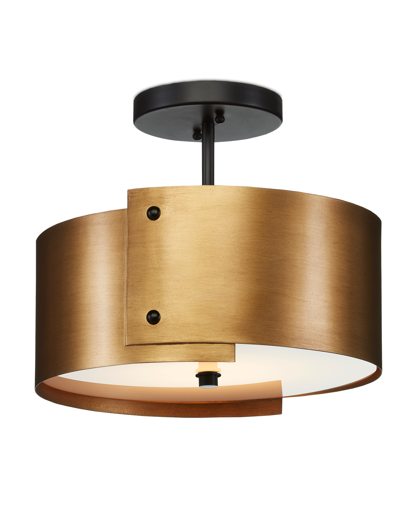 Ritsu Brass Semi-Flush Mount