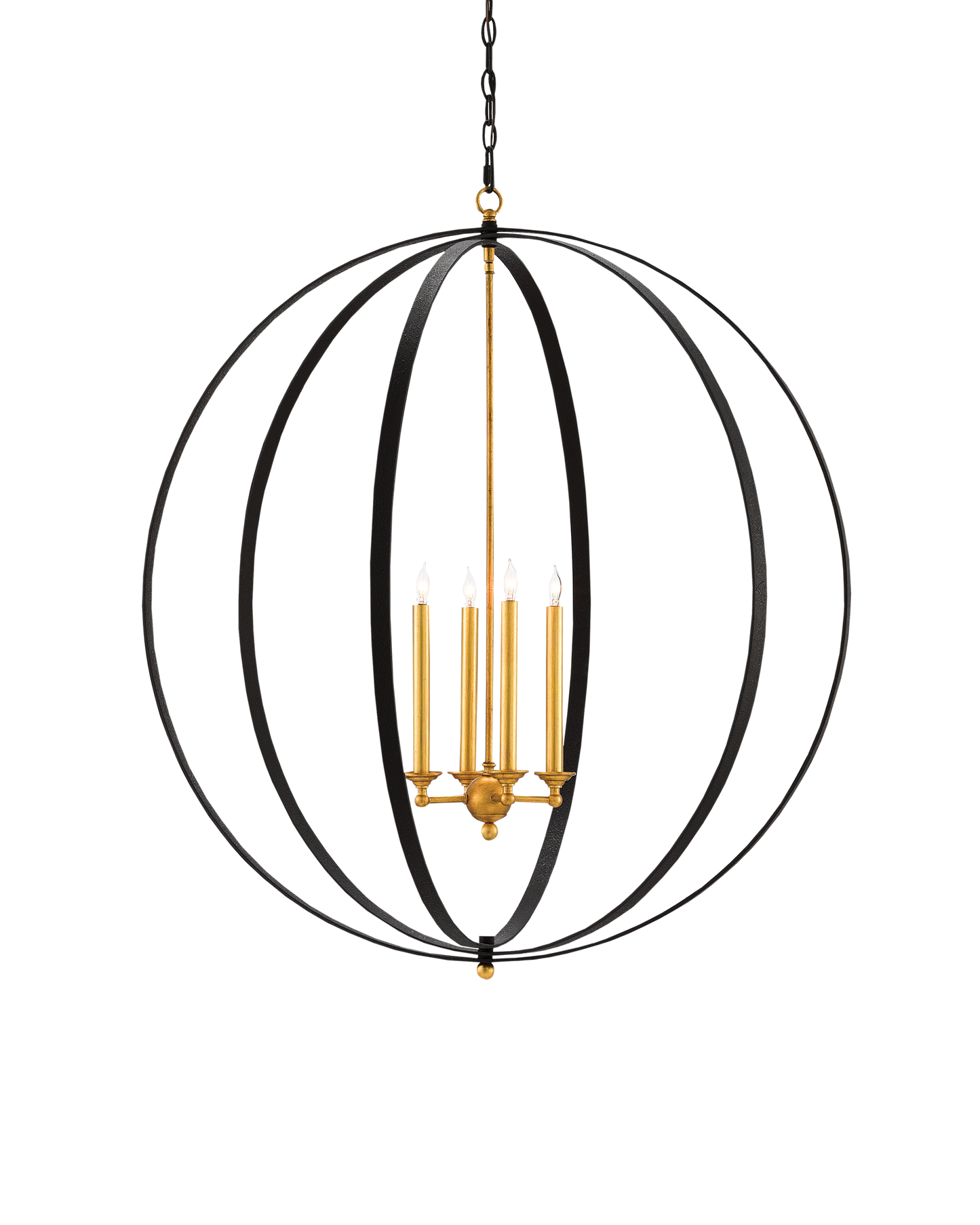 Ogden Black Orb Chandelier