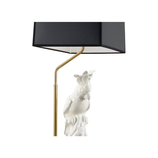 Hope Parrot Lamp - White - Left Facing