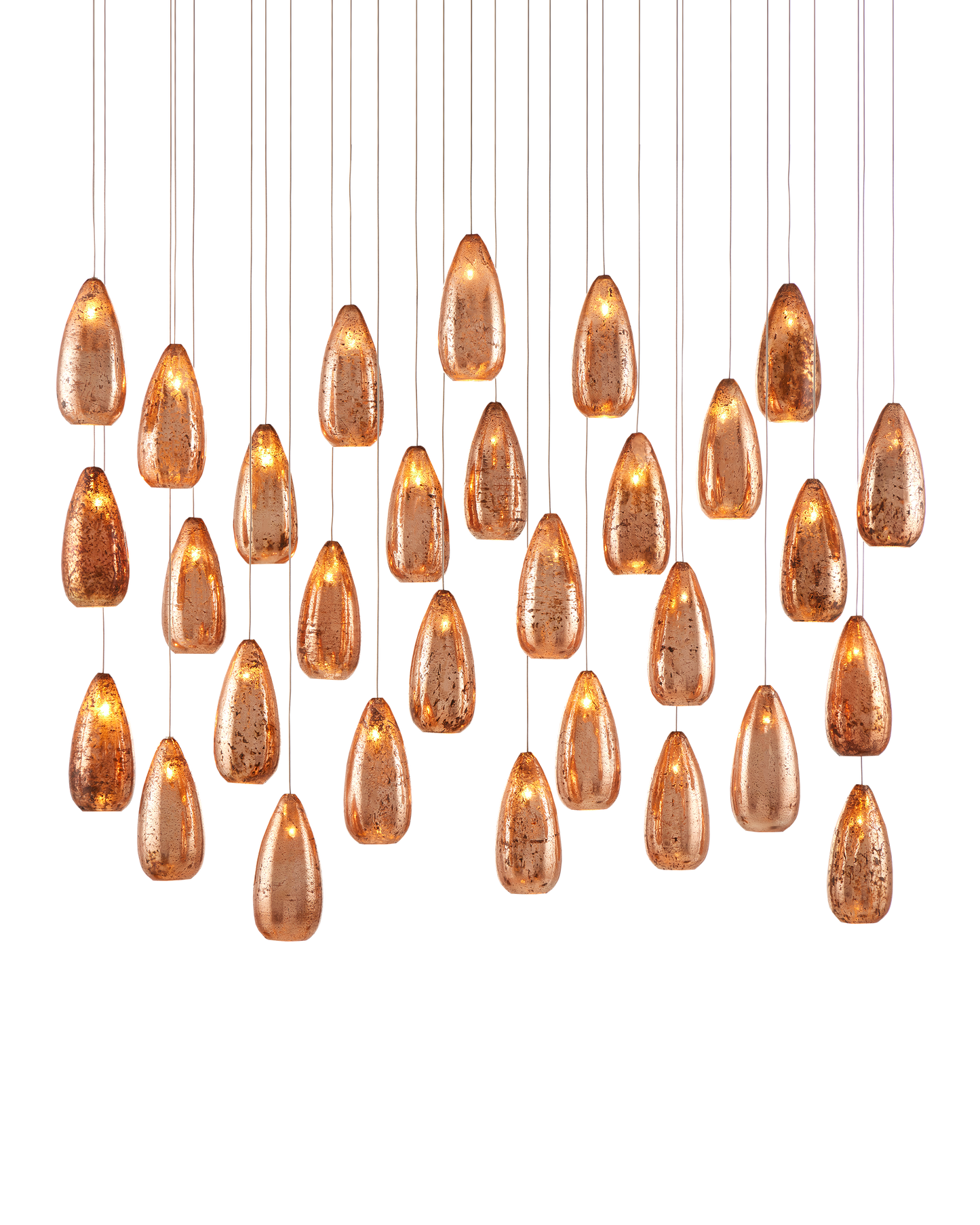 Rame 30-Light Linear Multi-Drop Pendant
