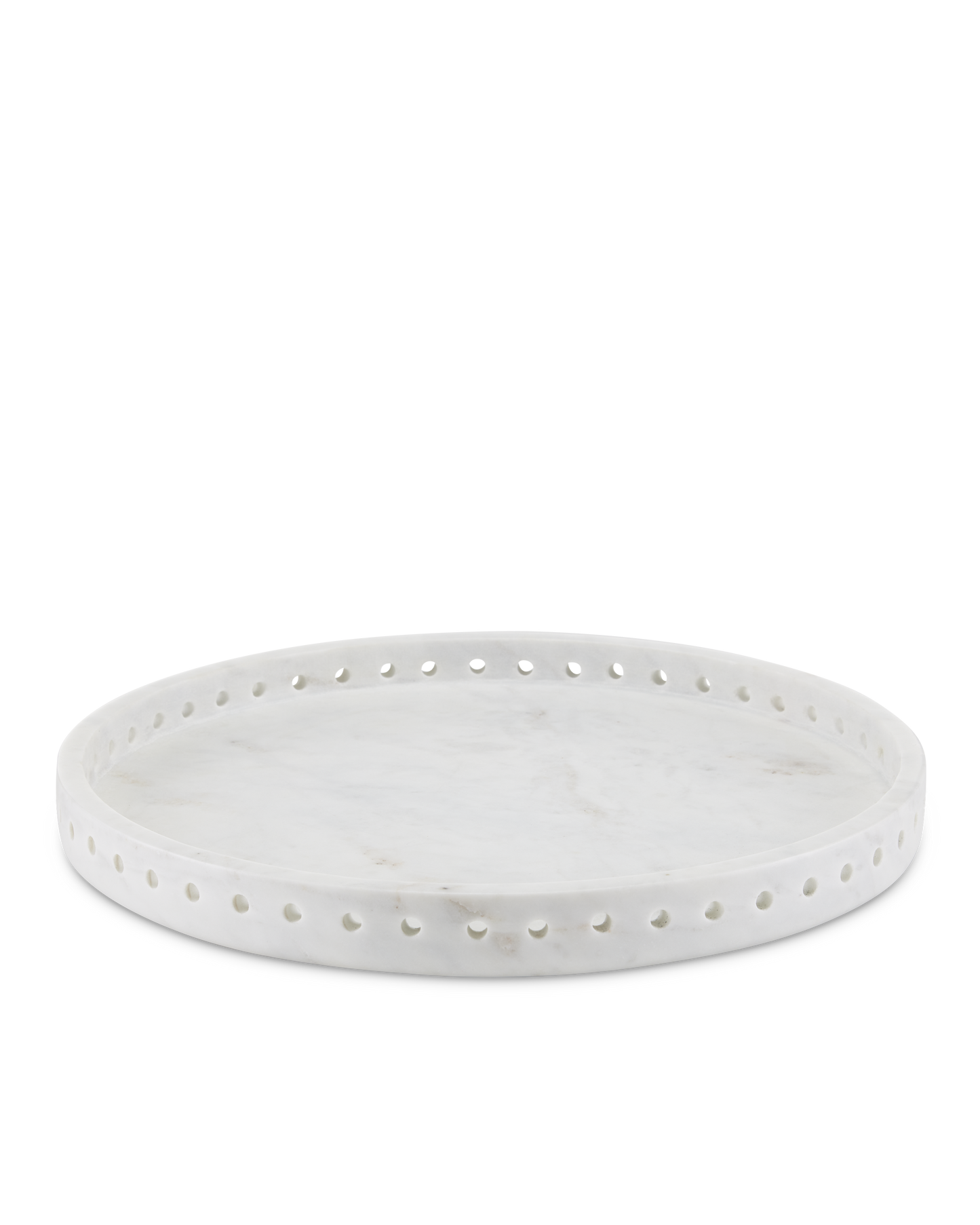 Freya Large White Marble Tray