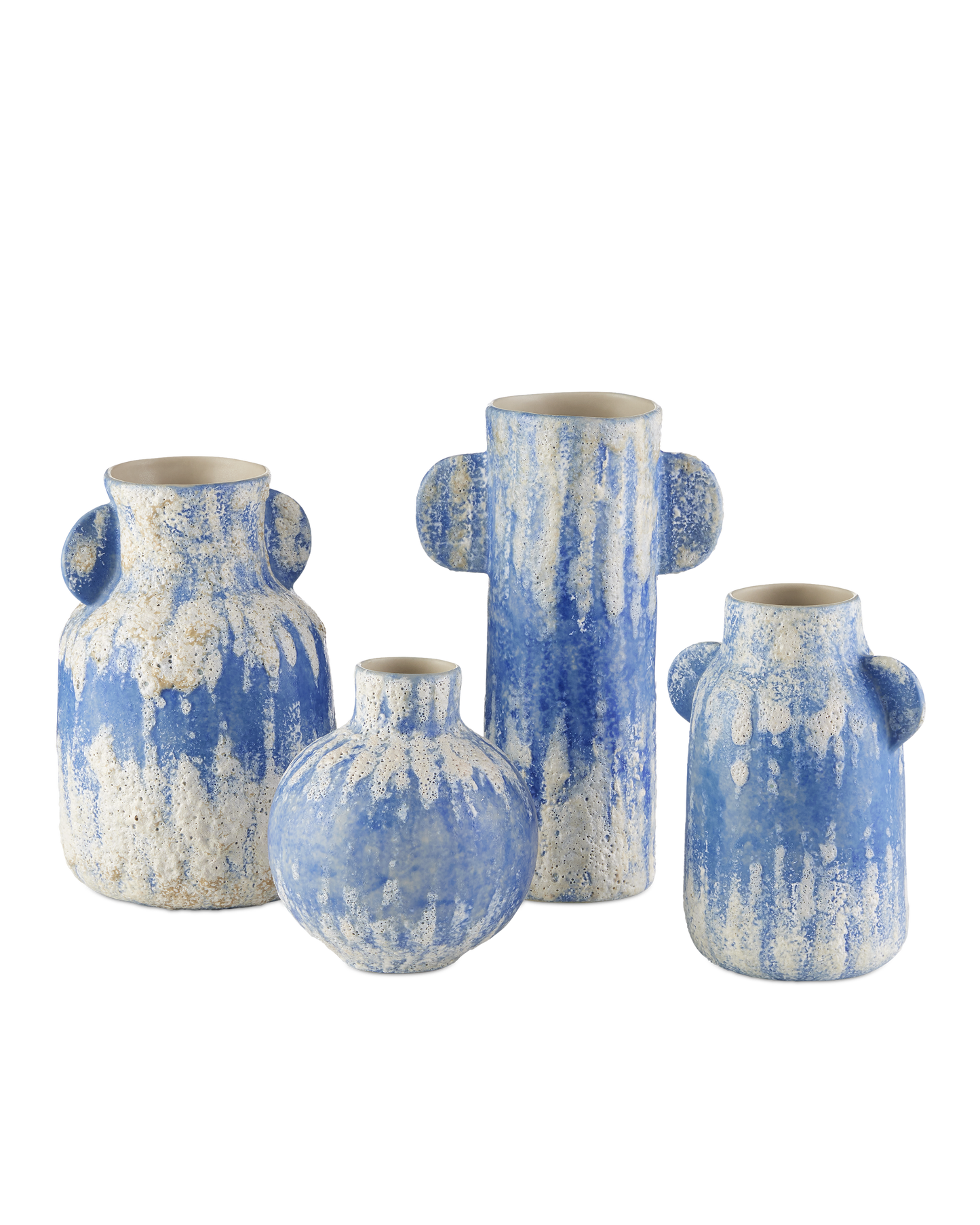 Paros Blue Vase Set of 4