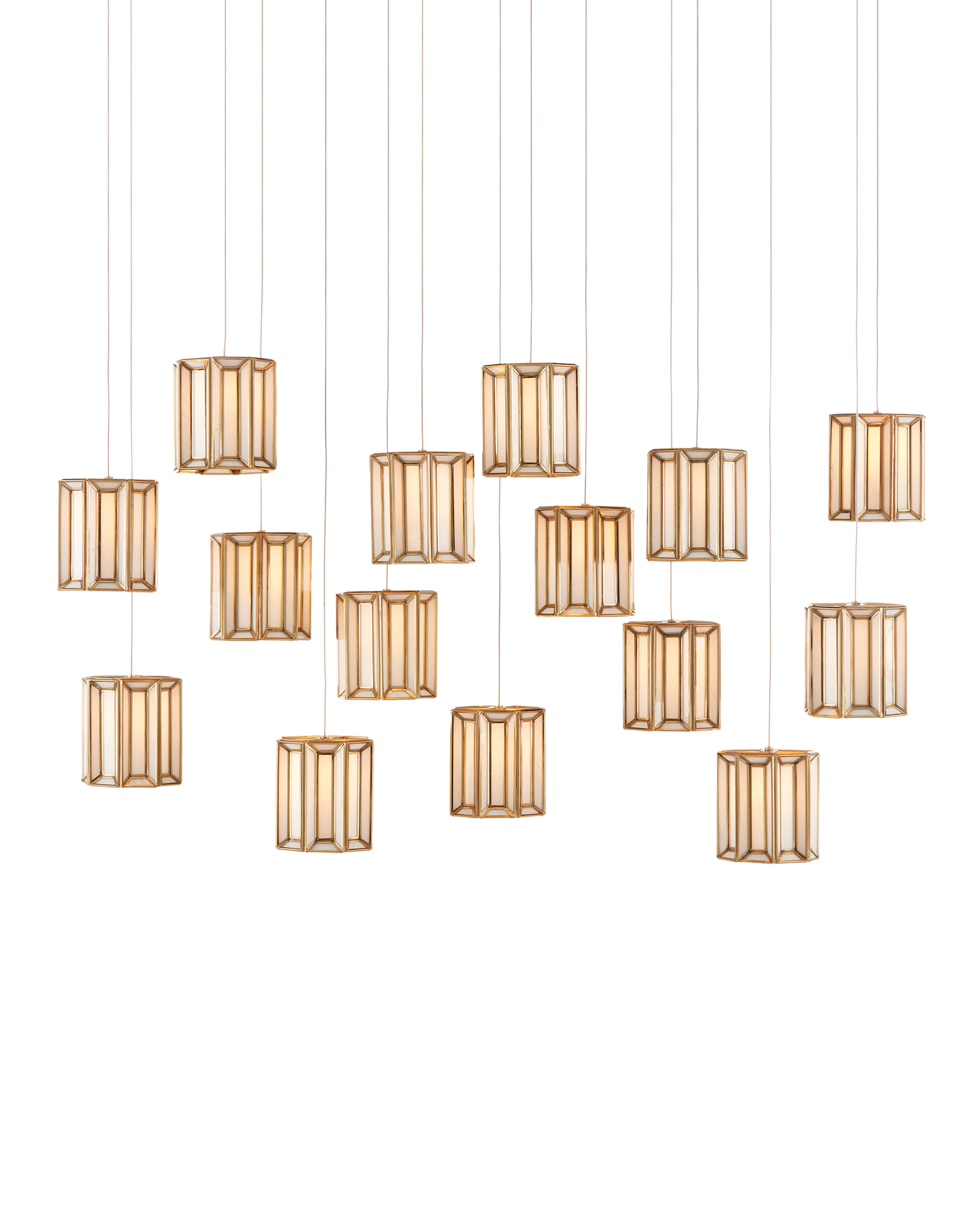 Daze 15-Light Linear Multi-Drop Pendant