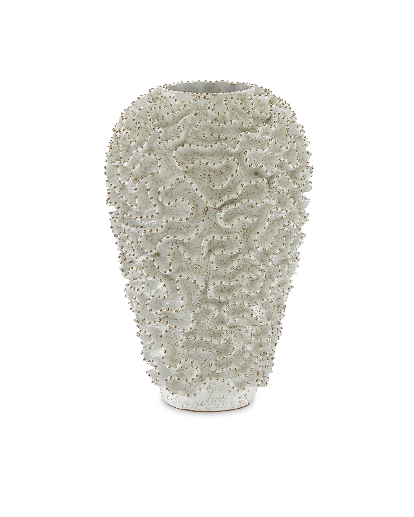 Swirl Large White Vase