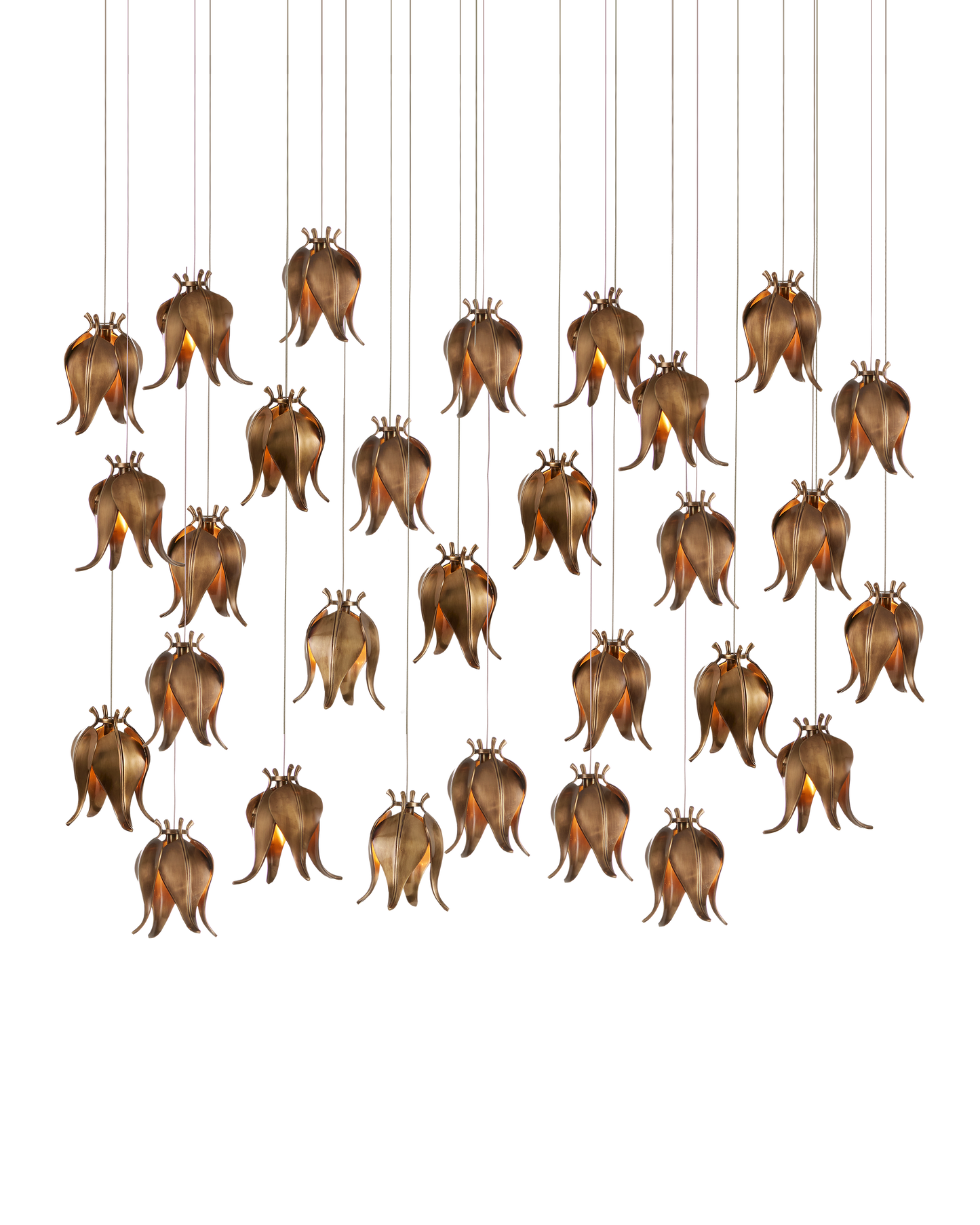 Iota 30-Light Linear Multi-Drop Pendant