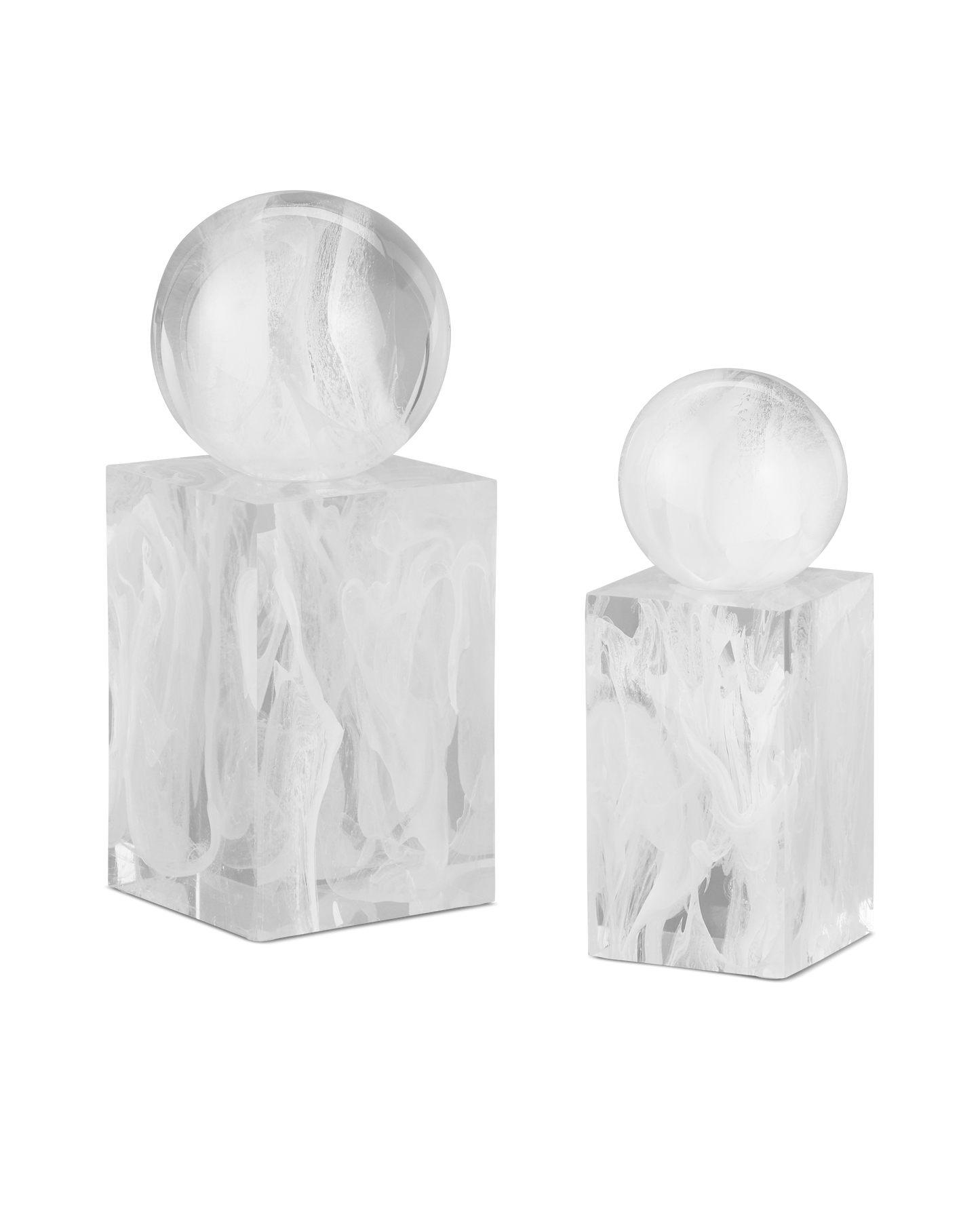 Nova White Objects Set of 2