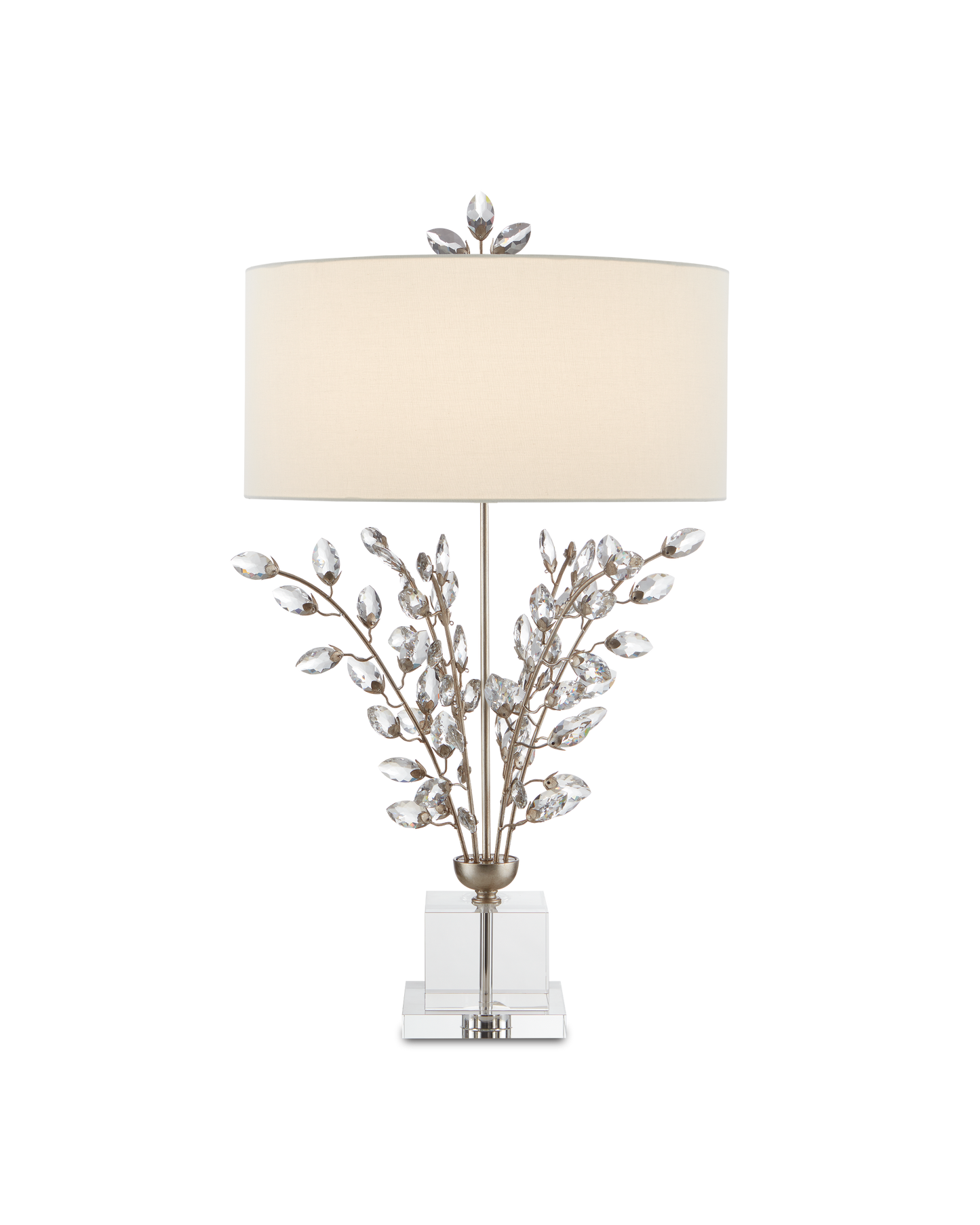 Forget-Me-Not Silver Table Lamp