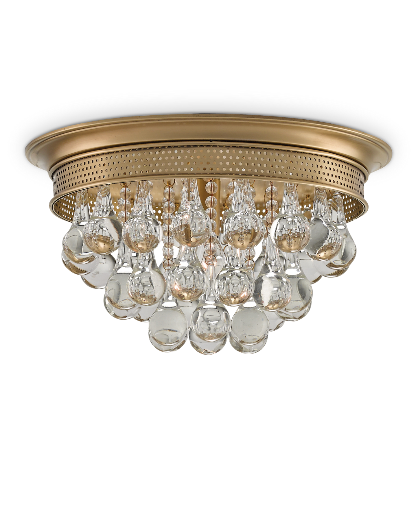 Worthing Brass Flush Mount