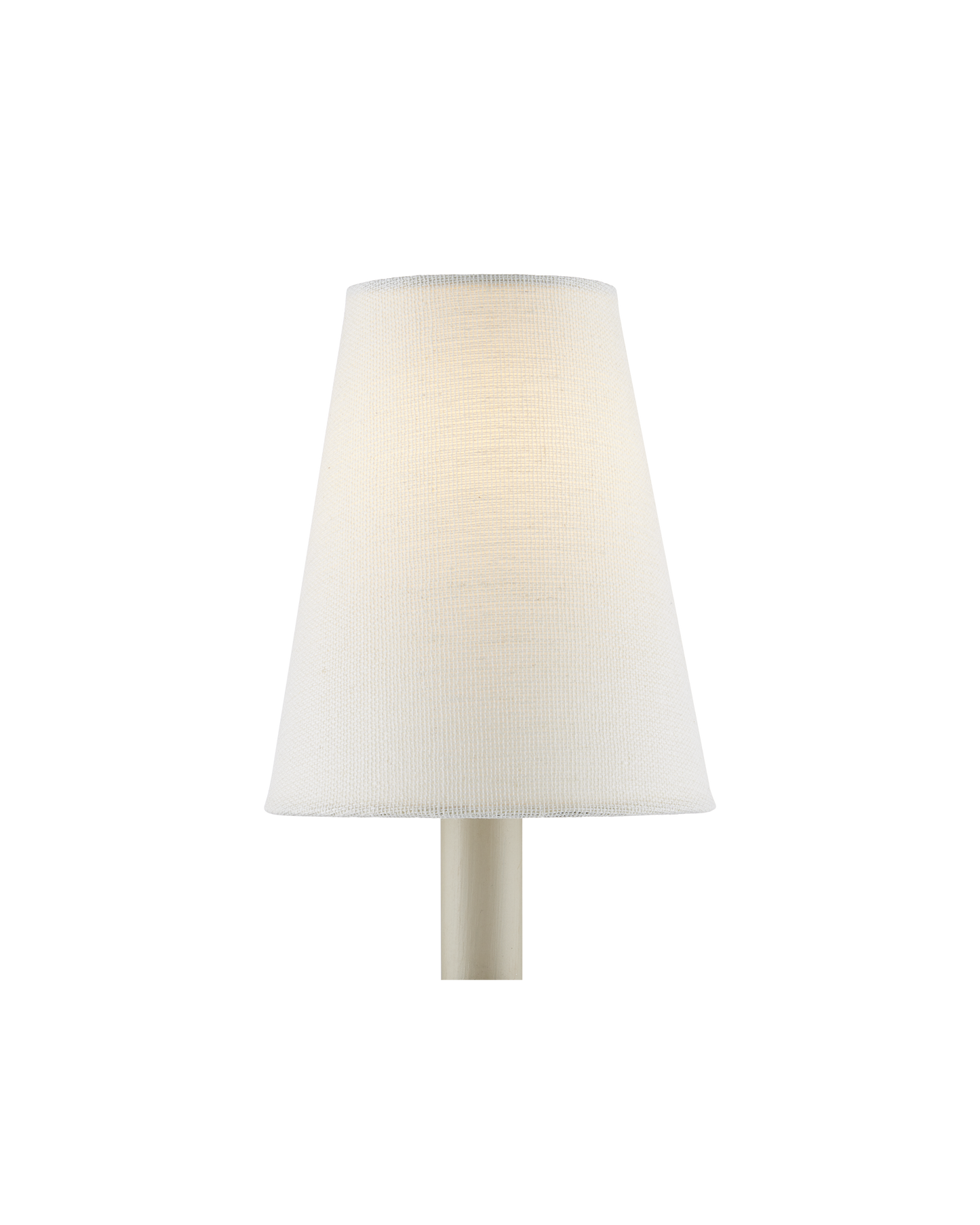 Off White Fine Grasscloth Tapered Chandelier Shade