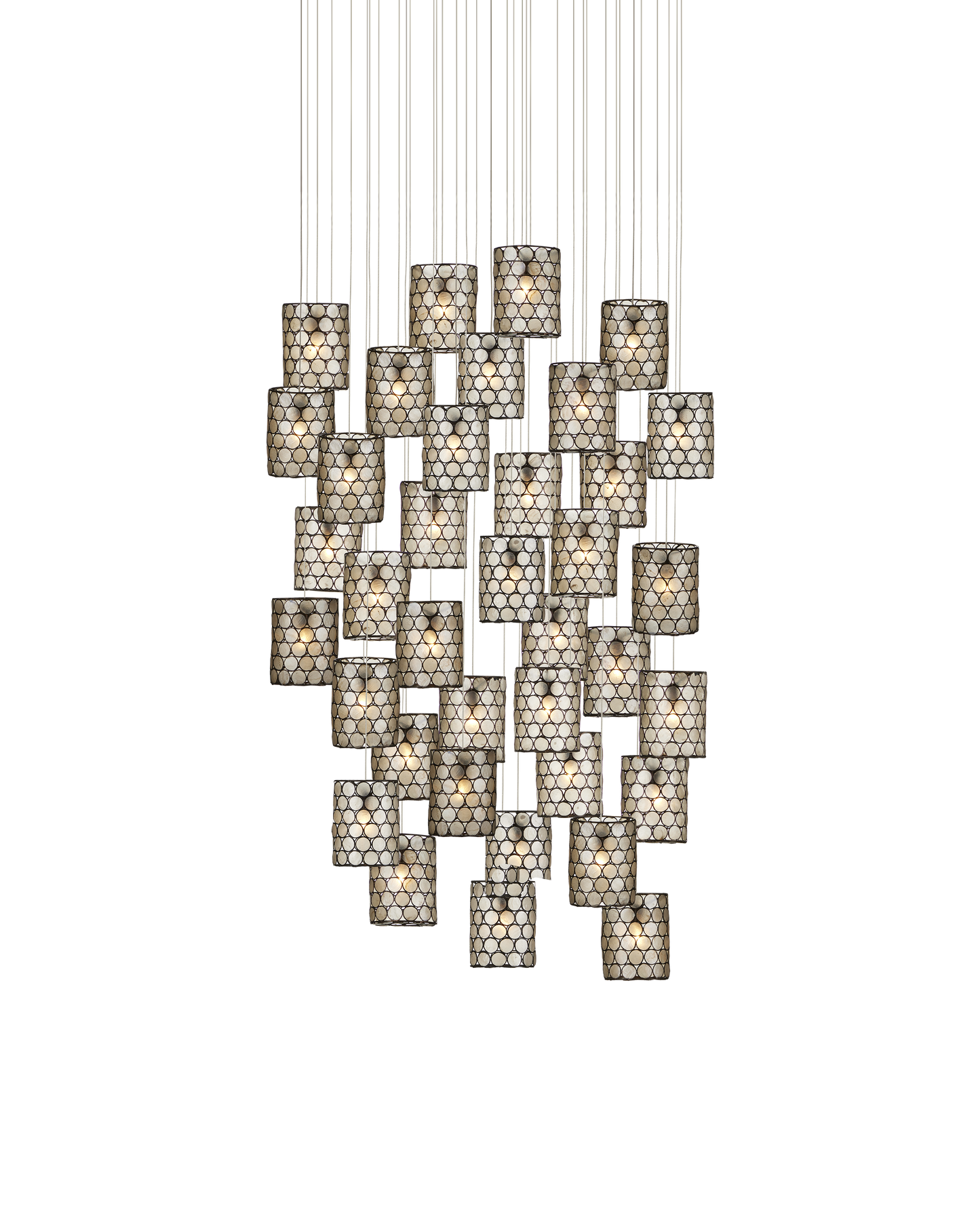 Regatta 36-Light Round Multi-Drop Pendant