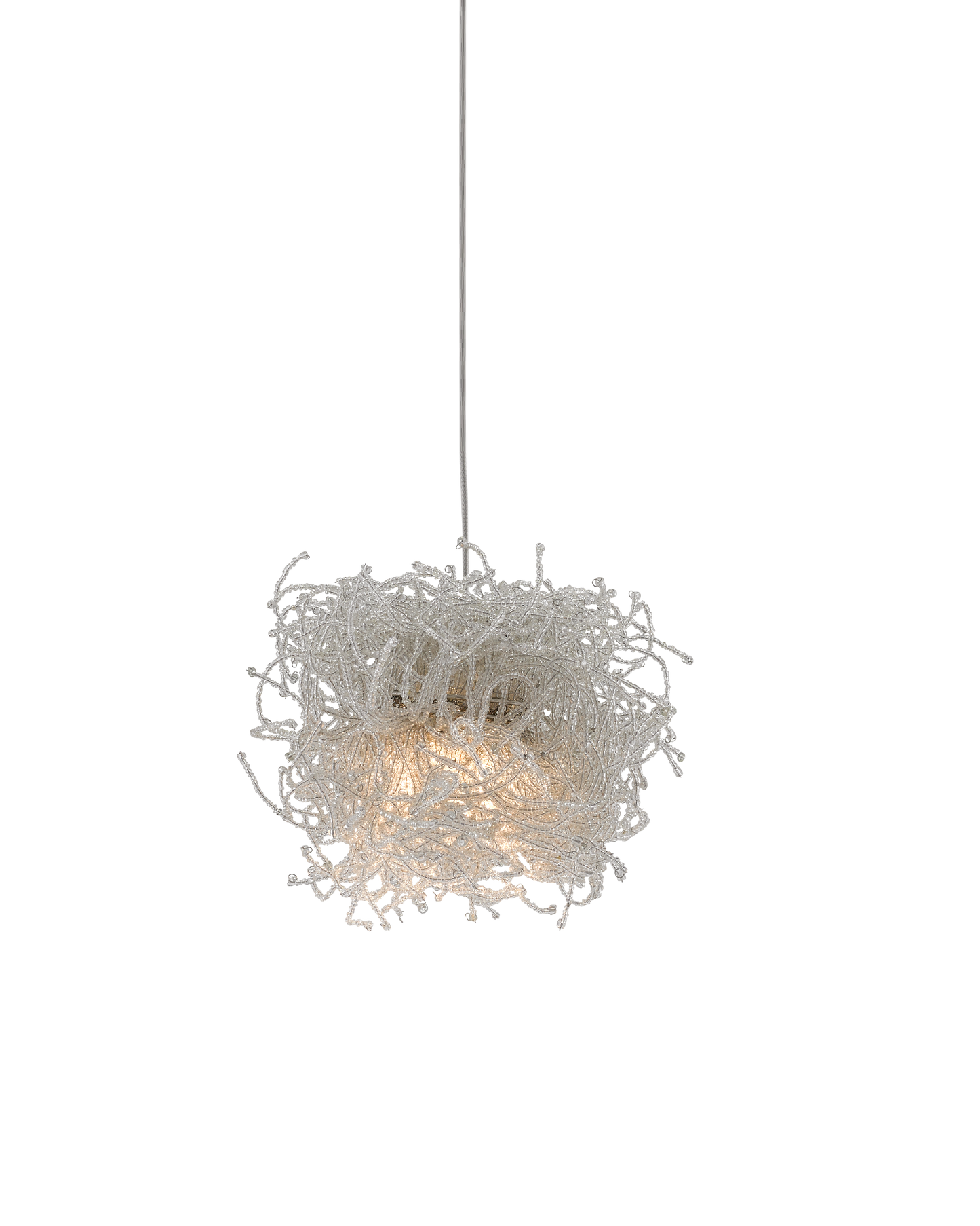 Birds Nest 1-Light Round Multi-Drop Pendant