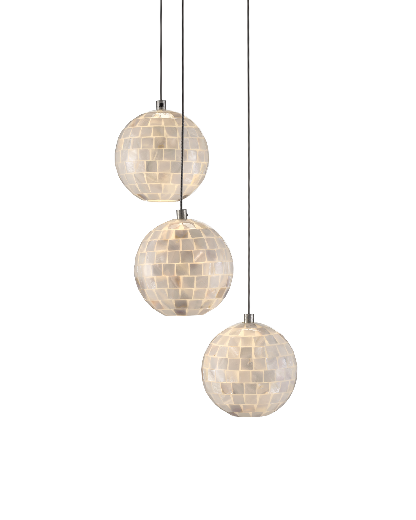 Finhorn 3-Light Round Multi-Drop Pendant