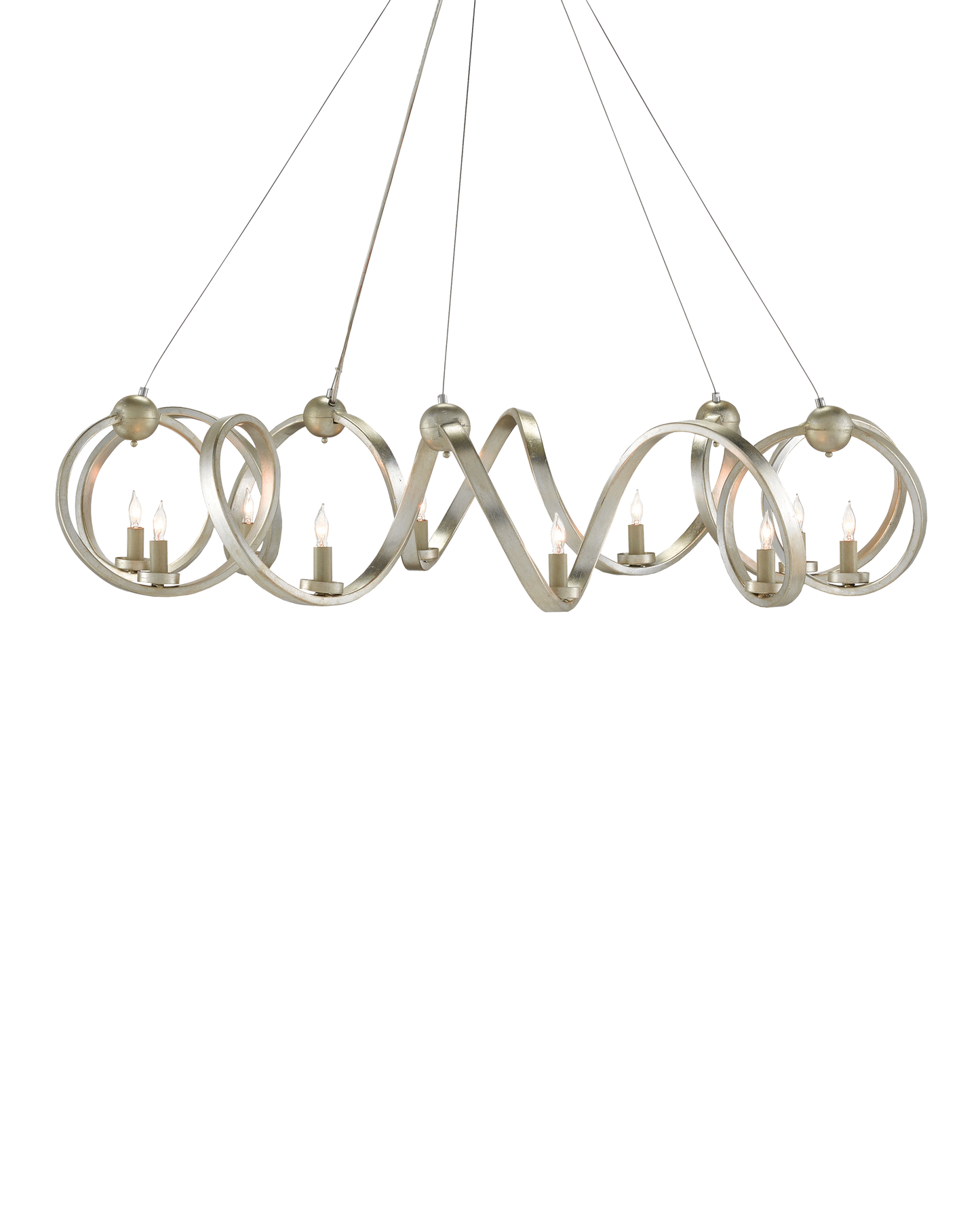 Ringmaster Silver Chandelier