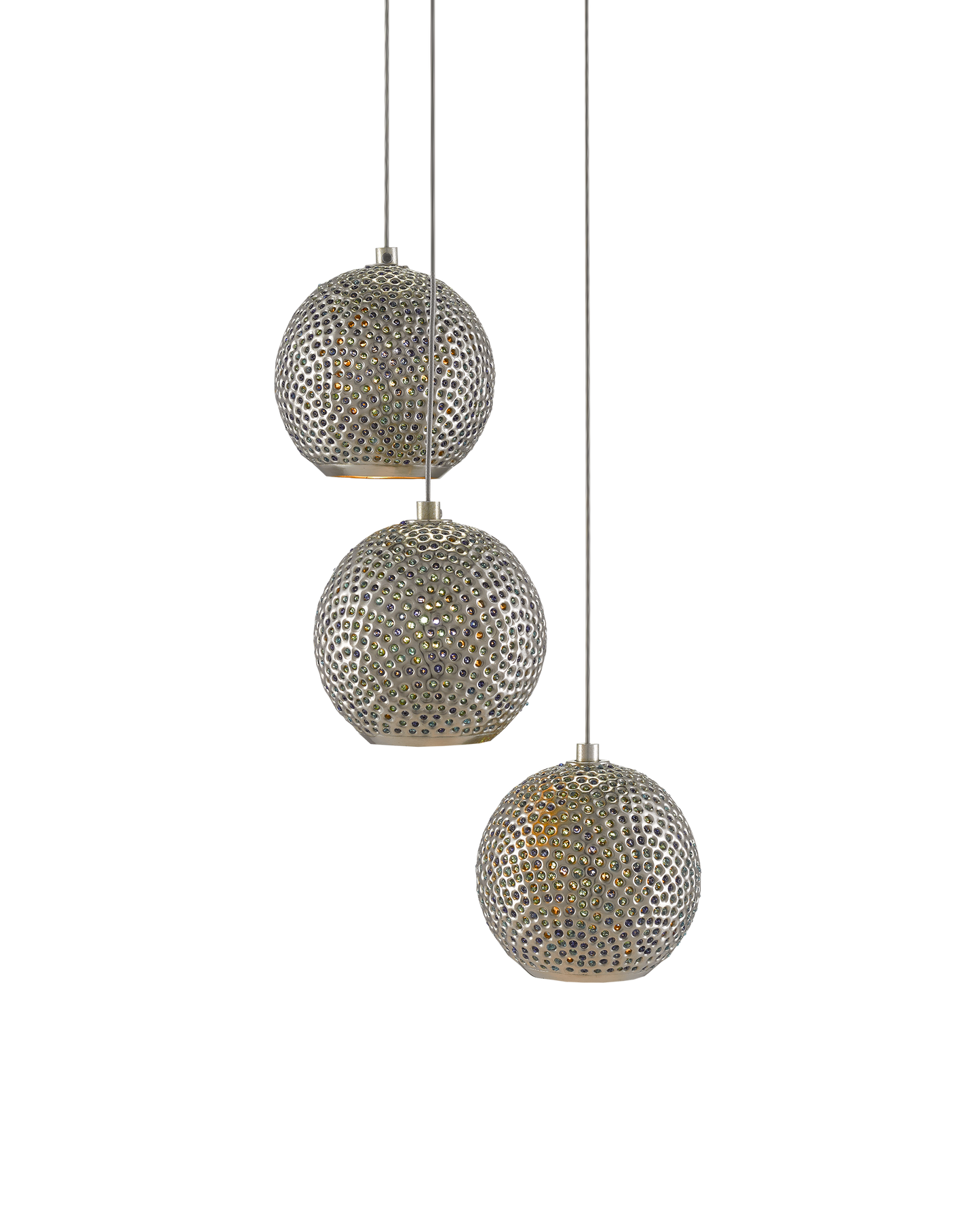 Giro 3-Light Round Multi-Drop Pendant