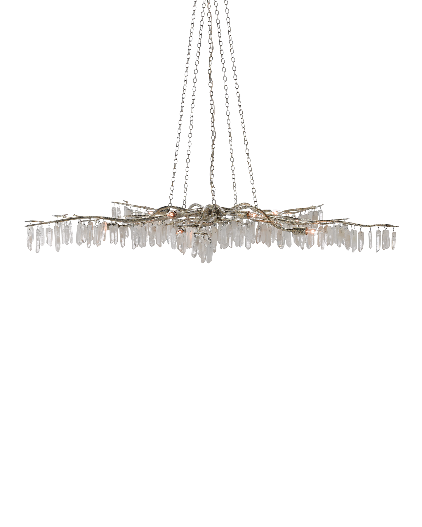 Forest Light Silver Chandelier