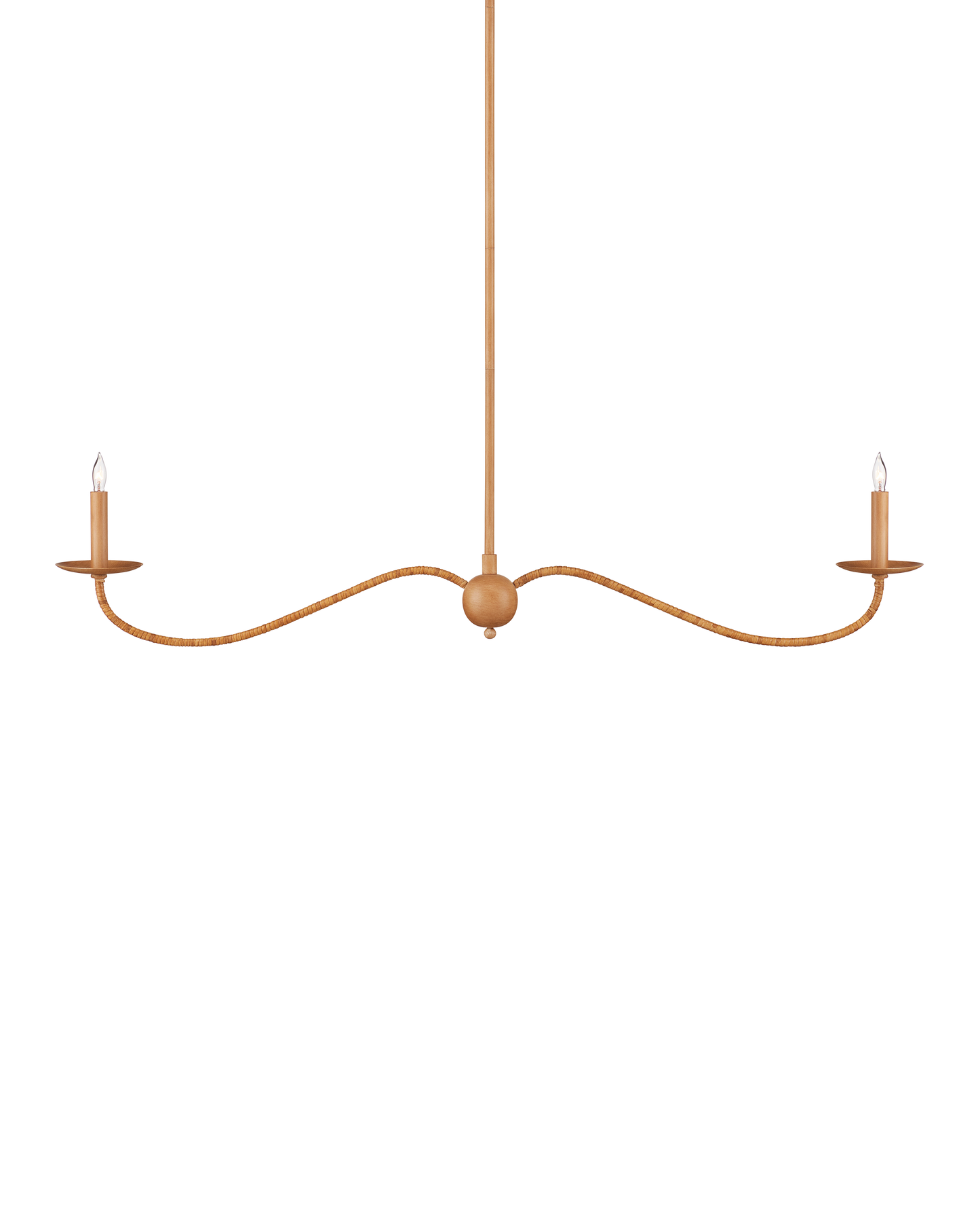 Saxon Linear Tan Chandelier