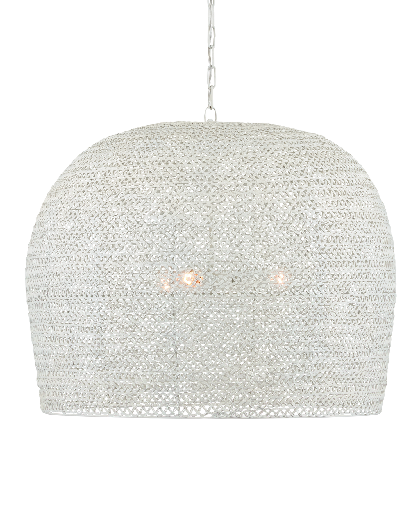 Piero Large White Chandelier