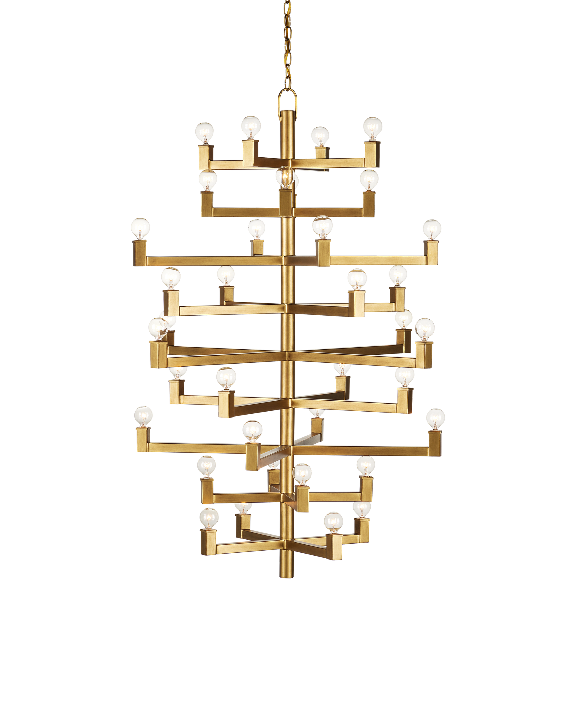 Andre Large Brass Chandelier