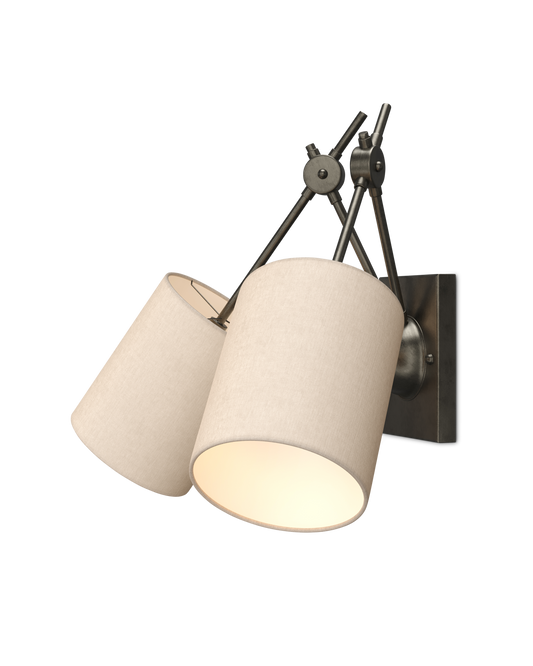 Compass Black Wall Sconce