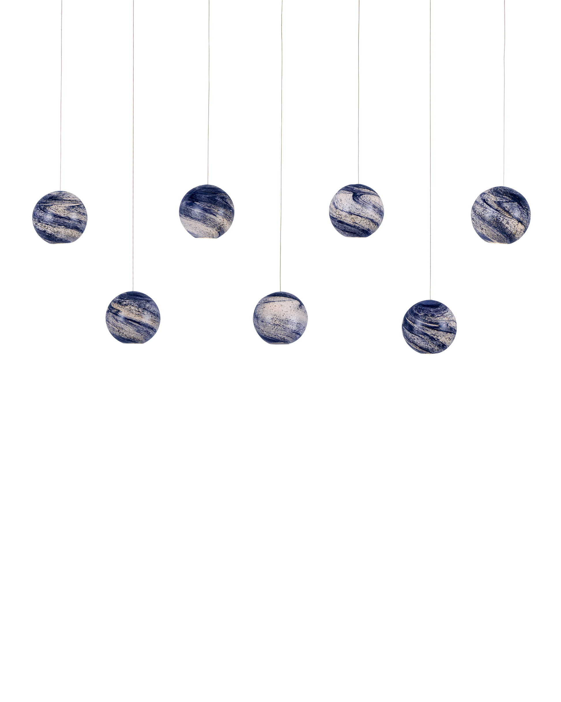Palatino 7-Light Linear Multi-Drop Pendant