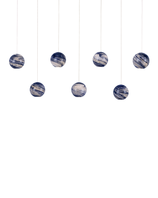 Palatino 7-Light Linear Multi-Drop Pendant