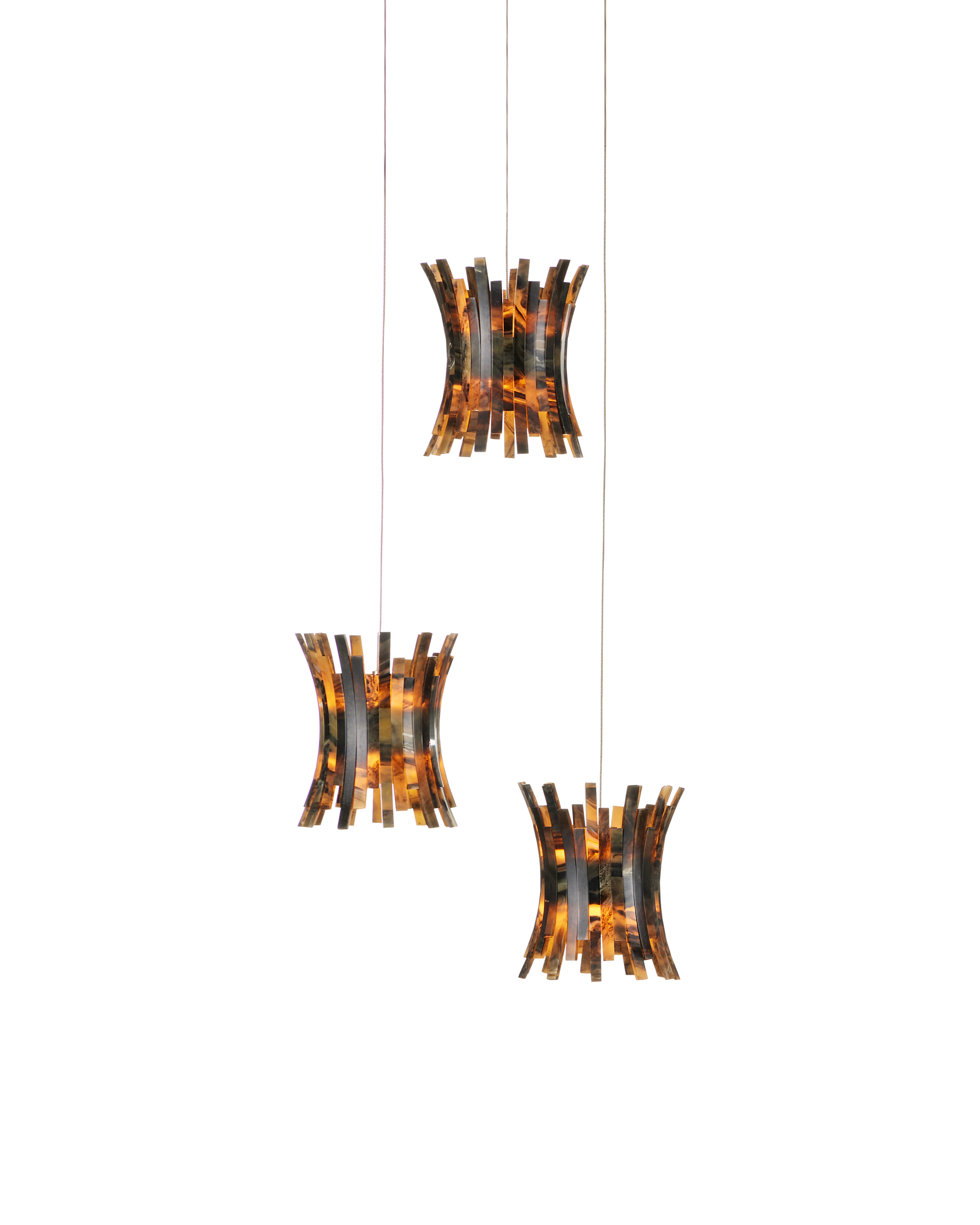 Alsop 3-Light Round Multi-Drop Pendant