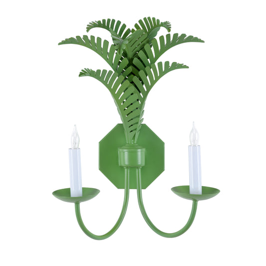 Royal Palm Sconce - Green