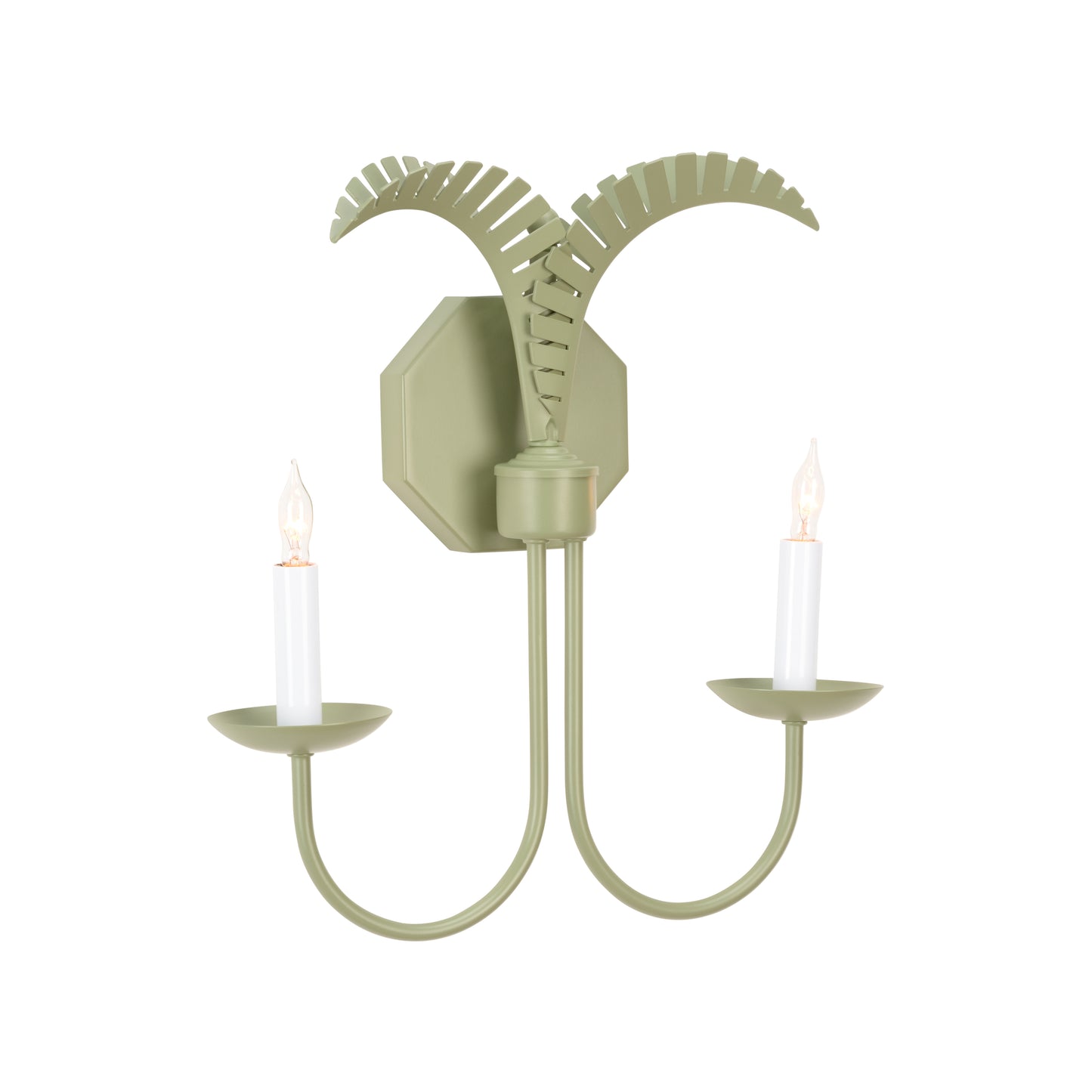 Petite Palm Sconce - Green