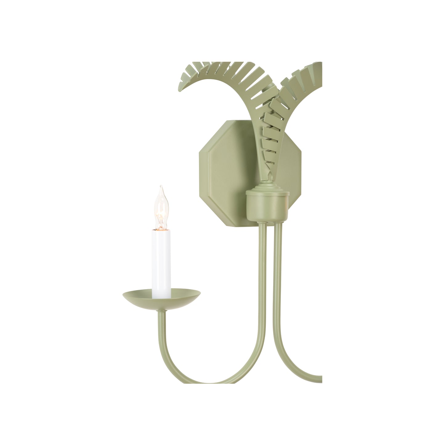 Petite Palm Sconce - Green