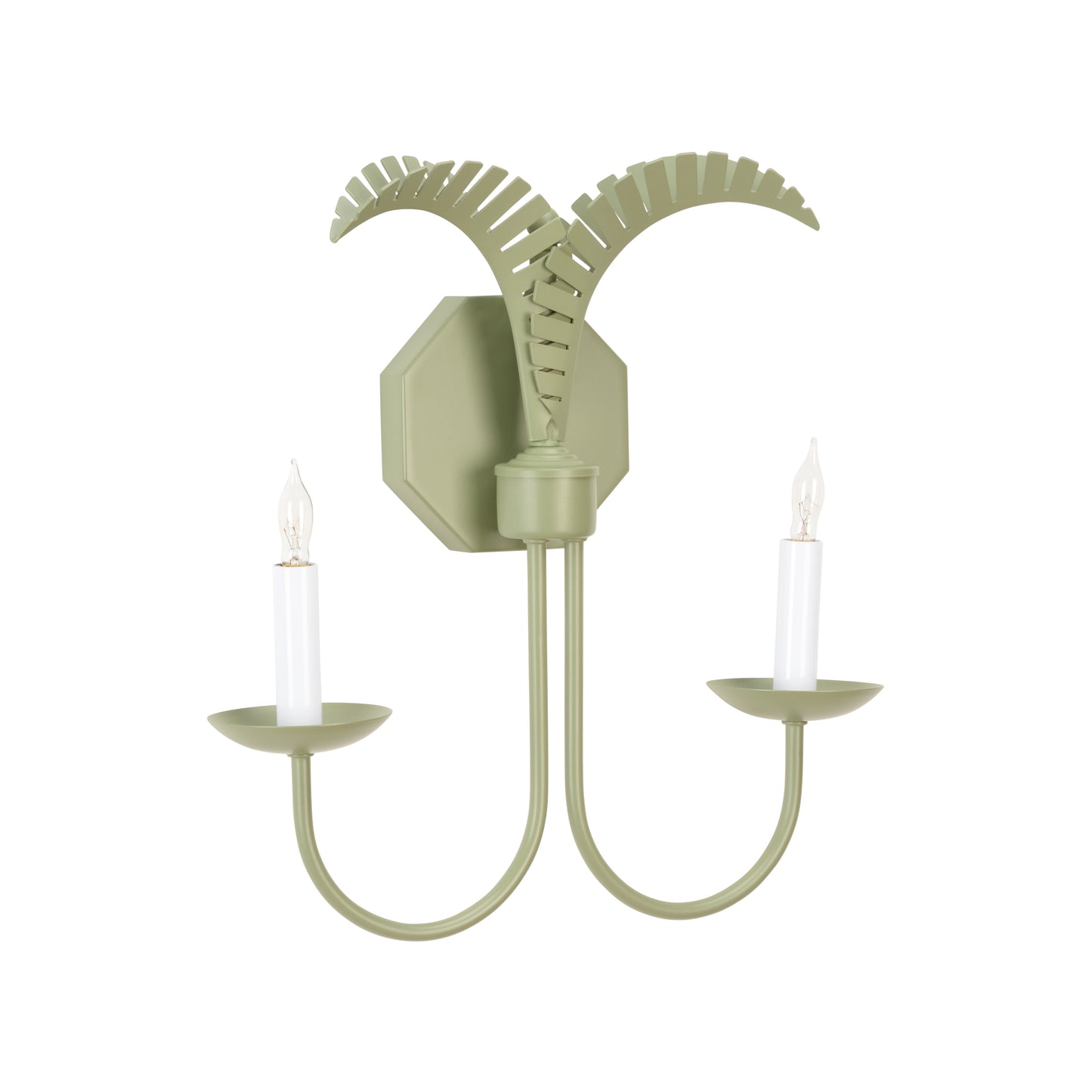Petite Palm Sconce - Green