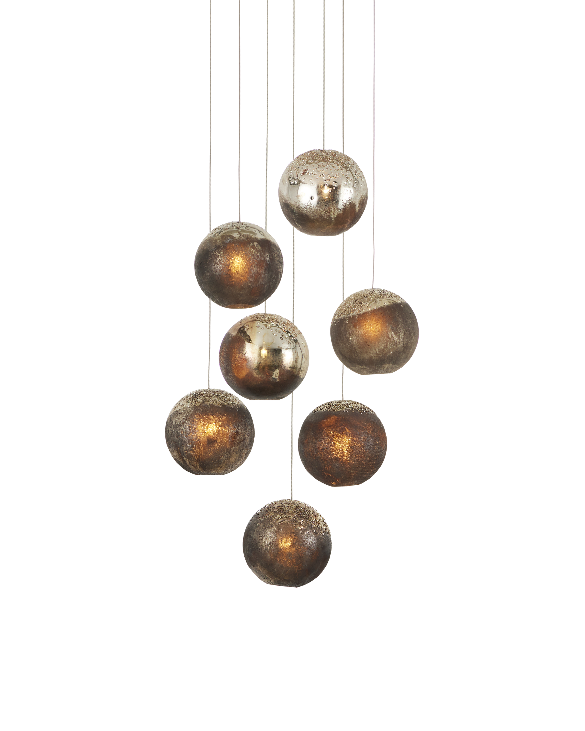 Pathos 7-Light Round Multi-Drop Pendant