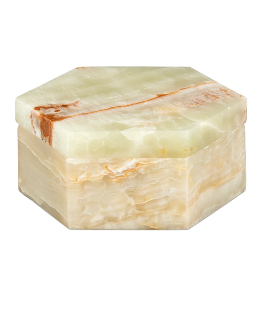 Arco Green Onyx Hexagon Box