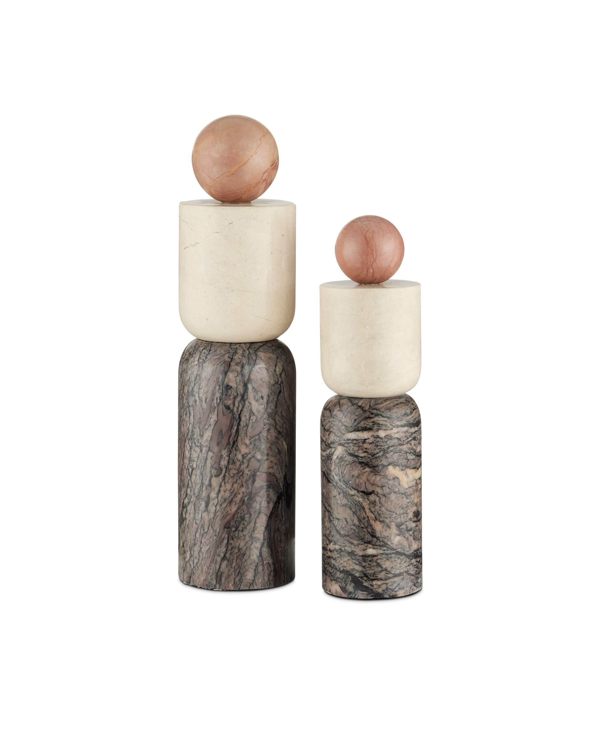 Moreno Marble Objects Set of 2