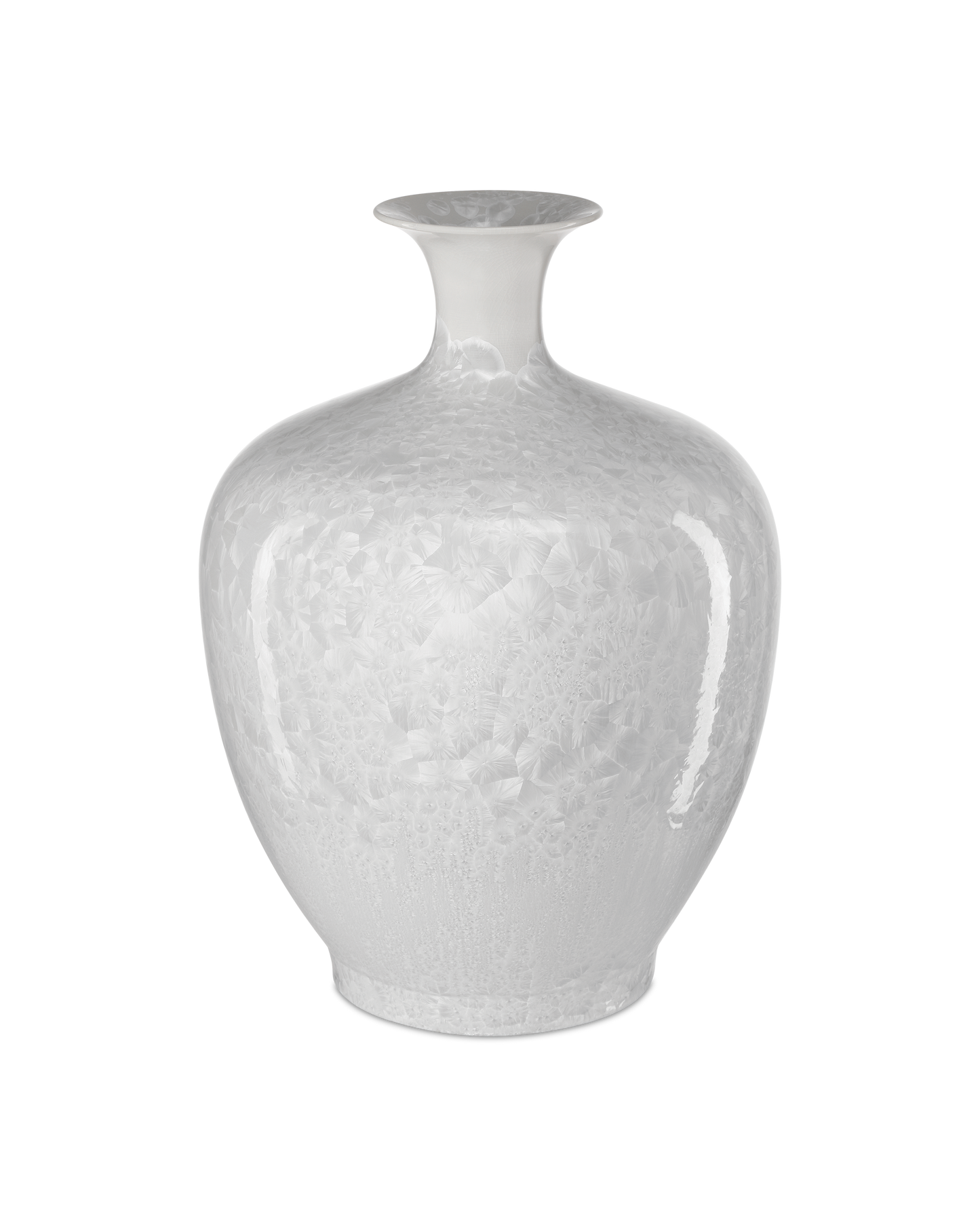 Crystalline White Vase