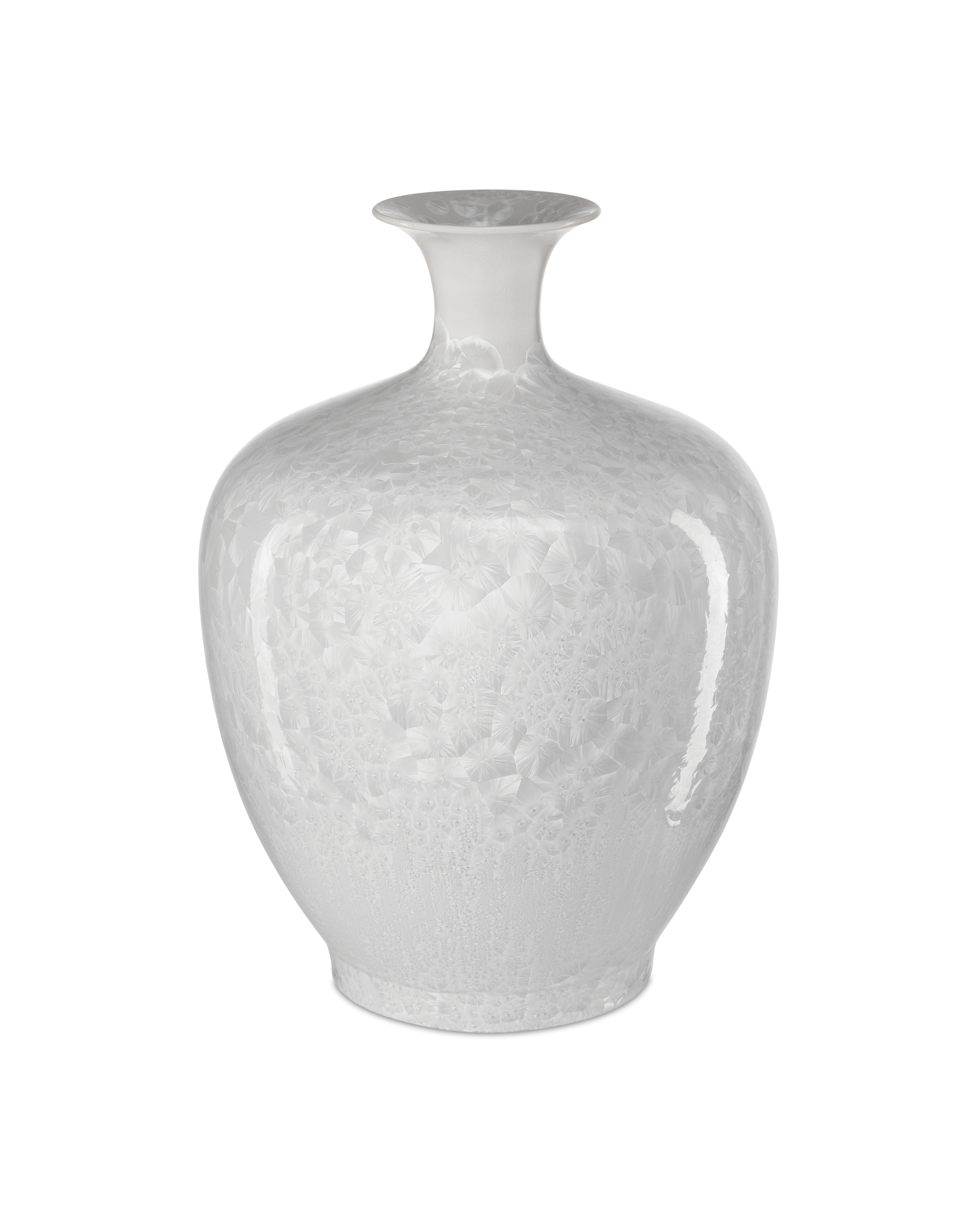 Crystalline White Vase