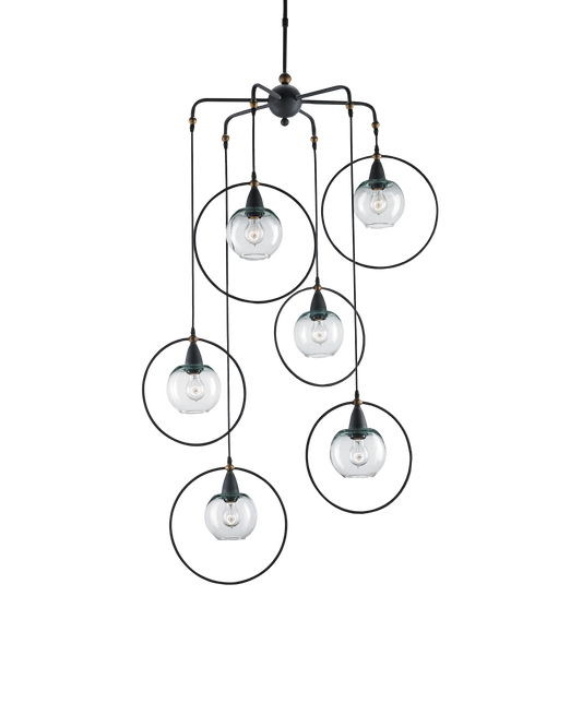 Moorsgate Black Multi-Pendant