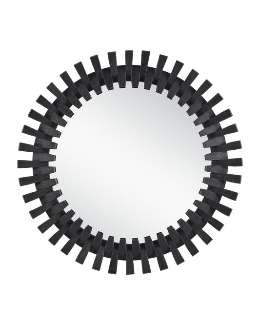 Diza Round Black Mirror