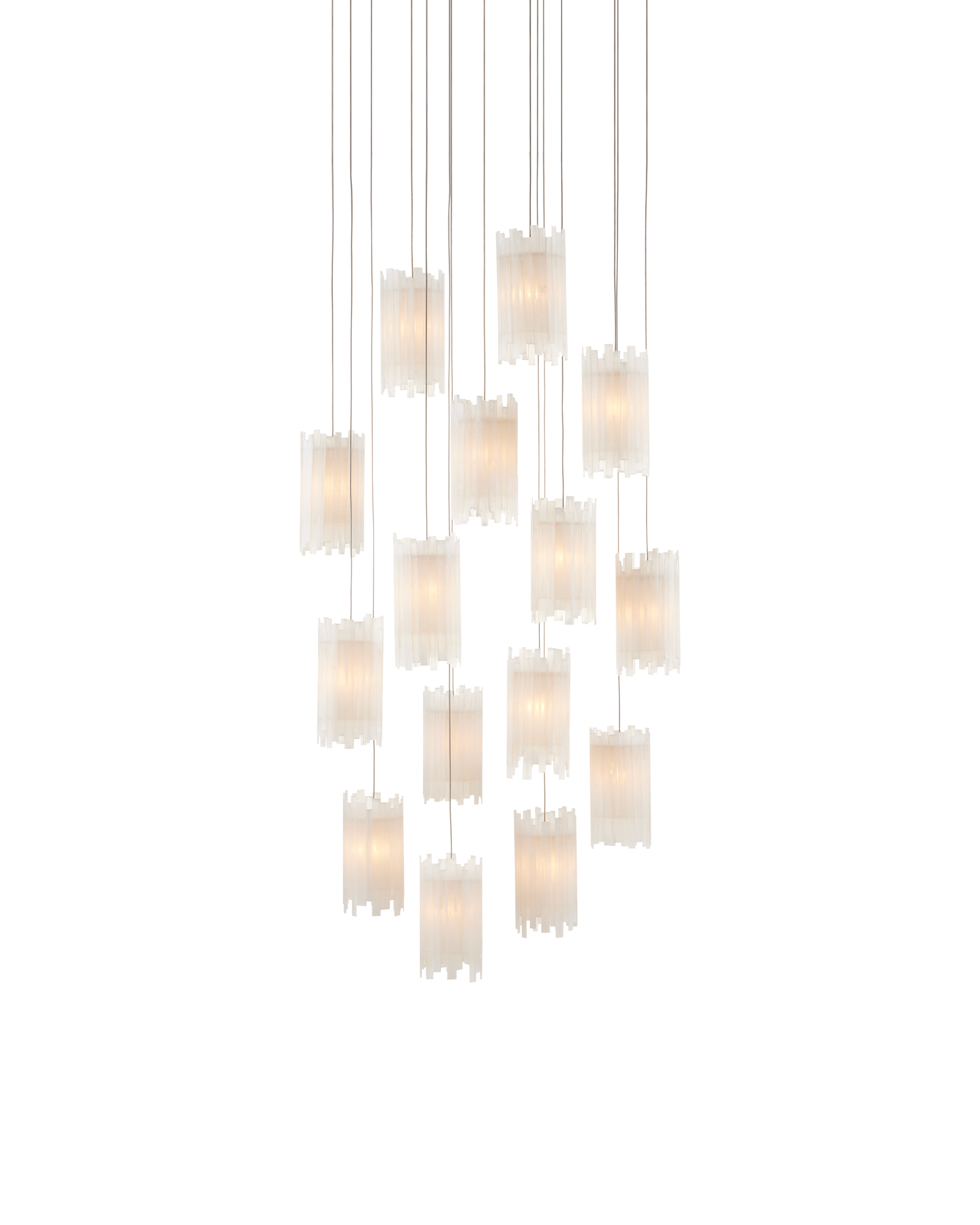 Escenia 15-Light Round Multi-Drop Pendant
