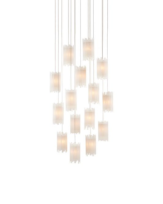 Escenia 15-Light Round Multi-Drop Pendant