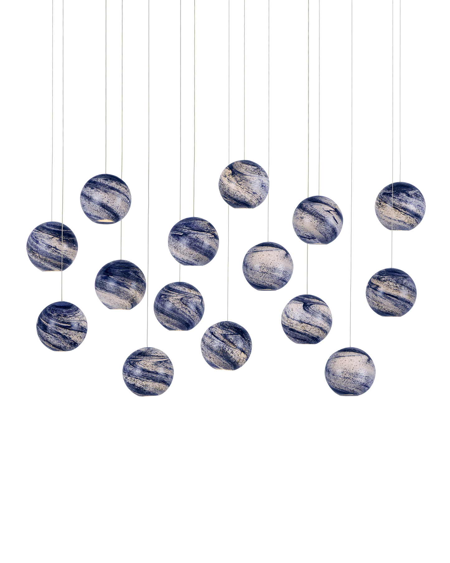Palatino 15-Light Linear Multi-Drop Pendant