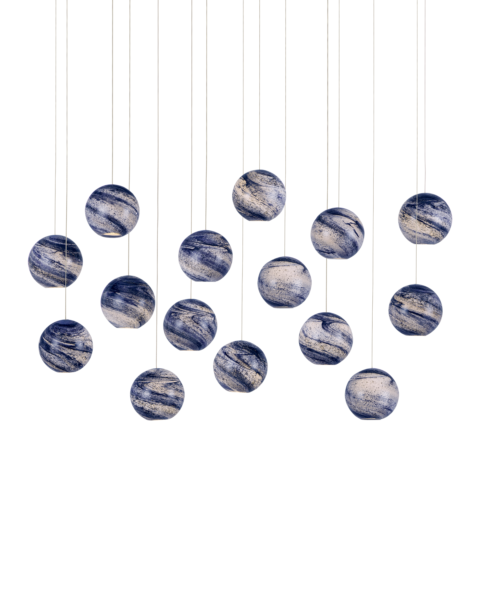 Palatino 15-Light Linear Multi-Drop Pendant